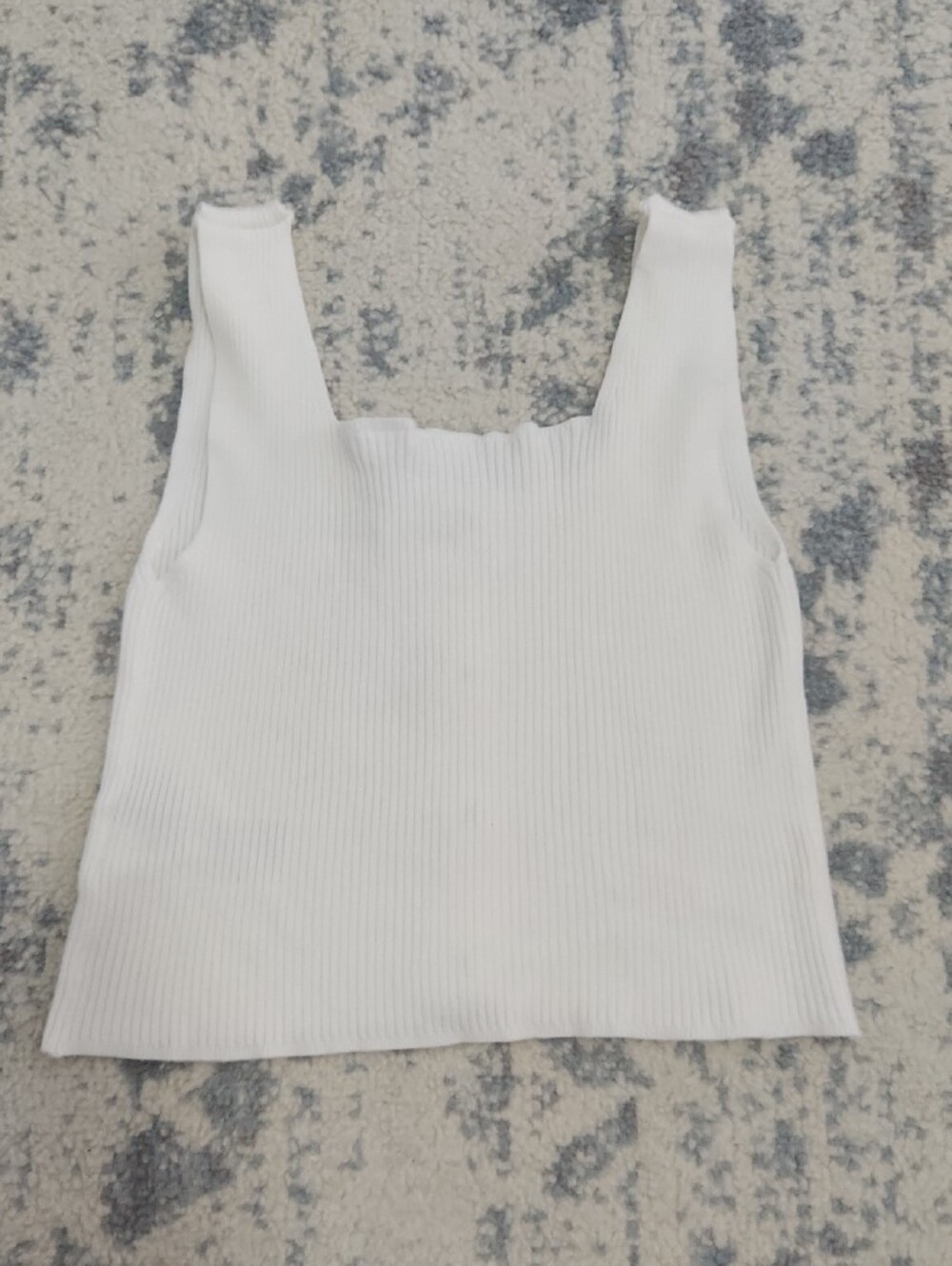 Seraphine White Ribbed Button-Front Tank - Picture 3 of 3